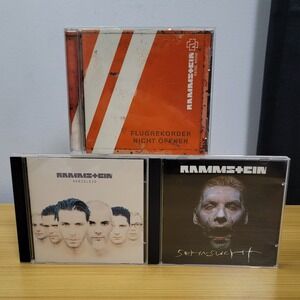 Rammstein CD Bundle Lot Reise, Reise 2004 Herzeleid 1995 Sehnsucht 1997